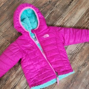 6-12 month Pink North Face Jacket Winter Coat